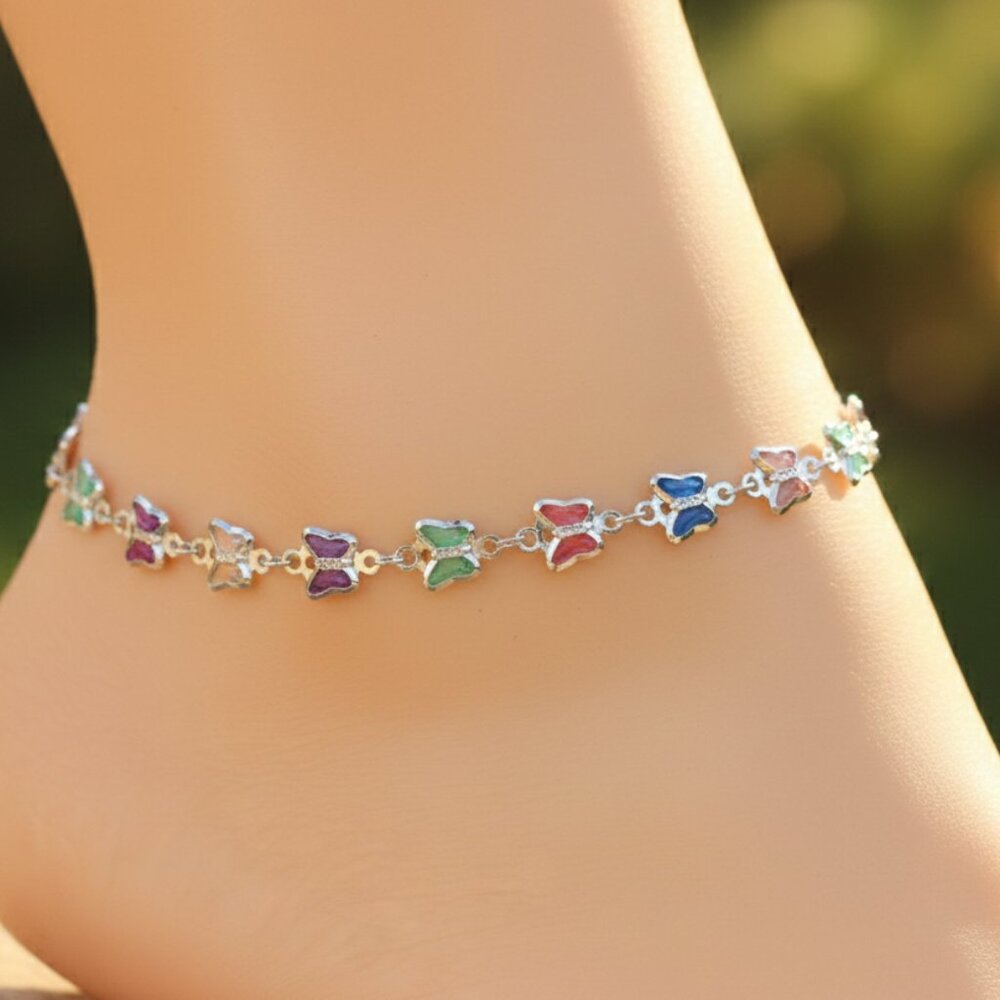 "Elegant Handmade Anklet – Delicate Jewelry for Women, MAR091808